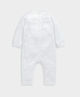 Mamas & Papas Rompers Pointelle Knitted Romper