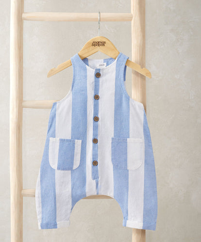 Mamas & Papas Rompers Slouchy Striped Romper