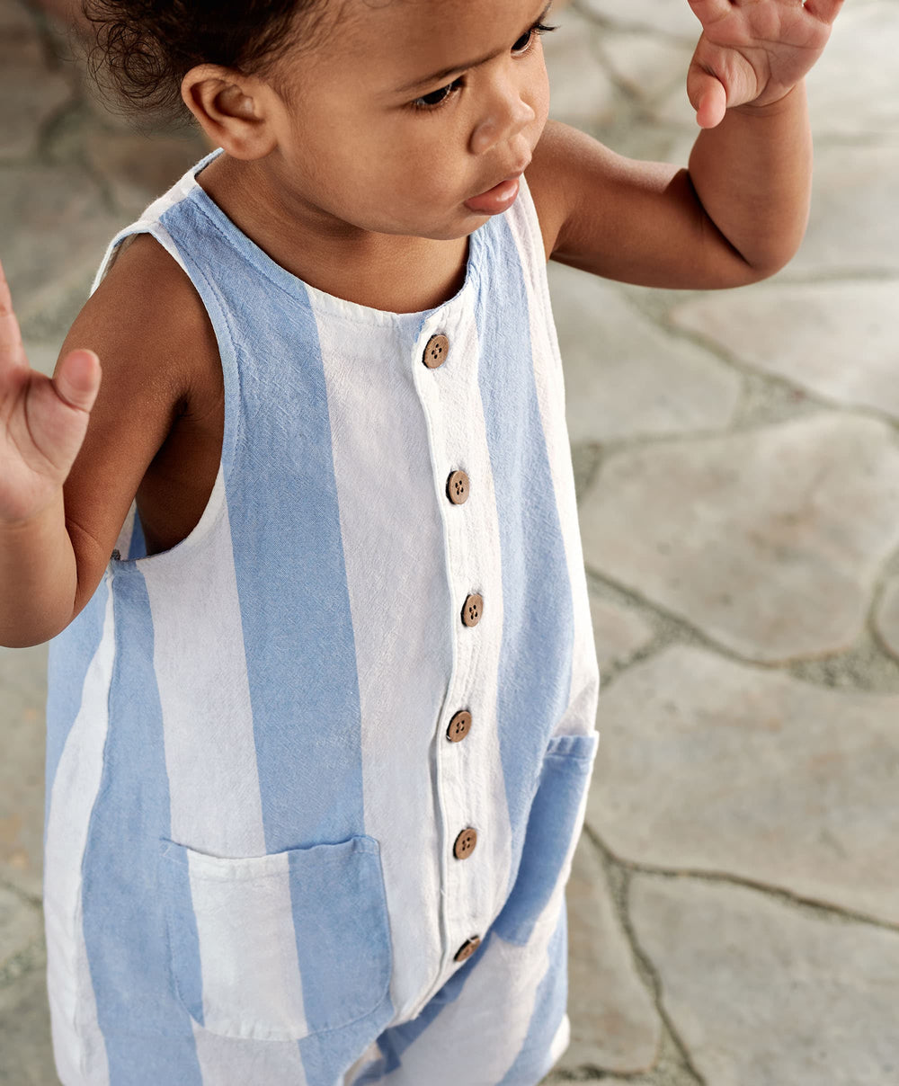 Mamas &amp; Papas Rompers Slouchy Striped Romper