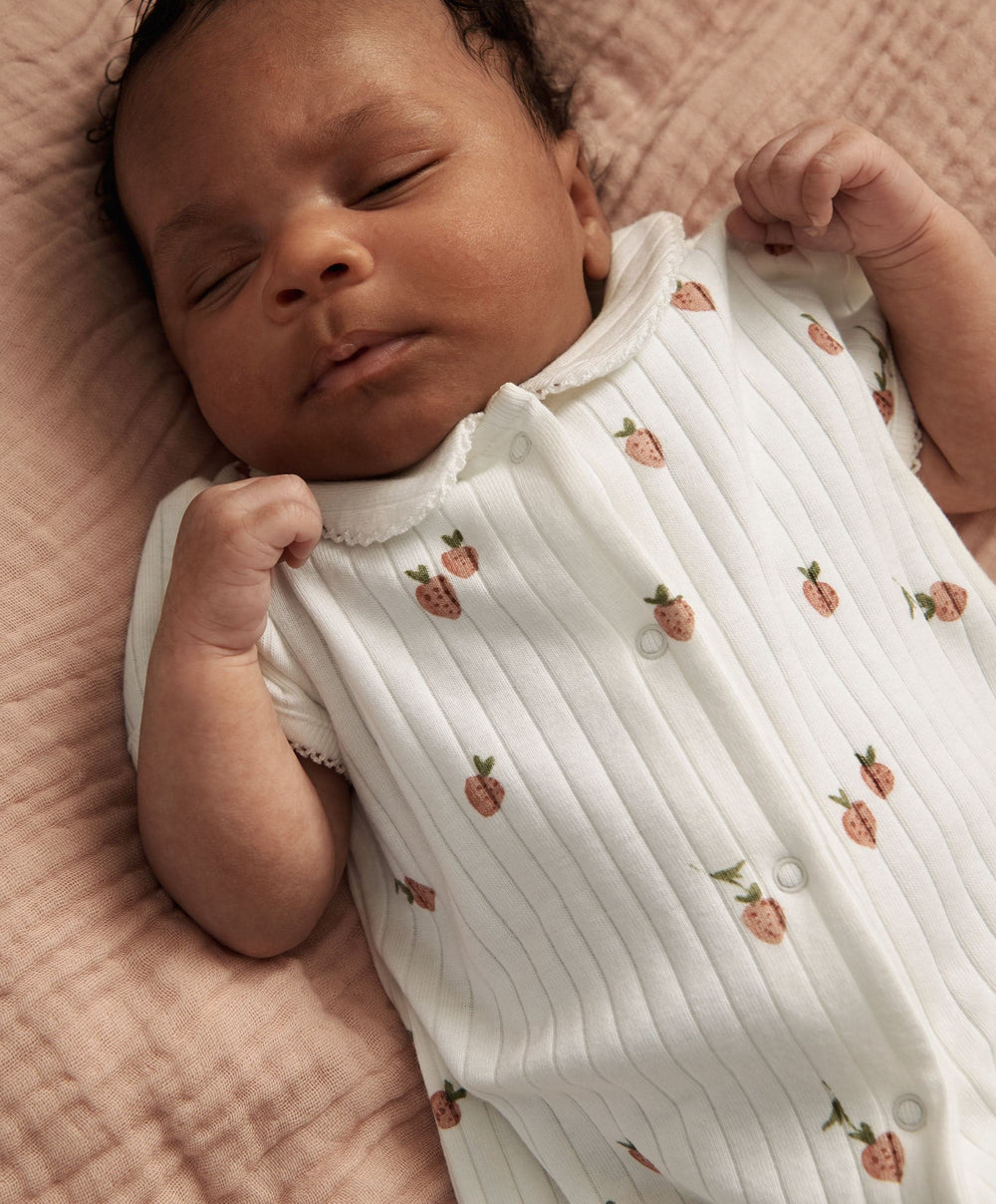 Mamas &amp; Papas Rompers Strawberry Shortie Romper