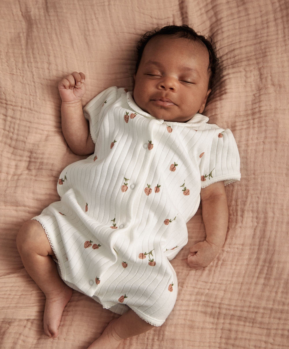 Mamas &amp; Papas Rompers Strawberry Shortie Romper