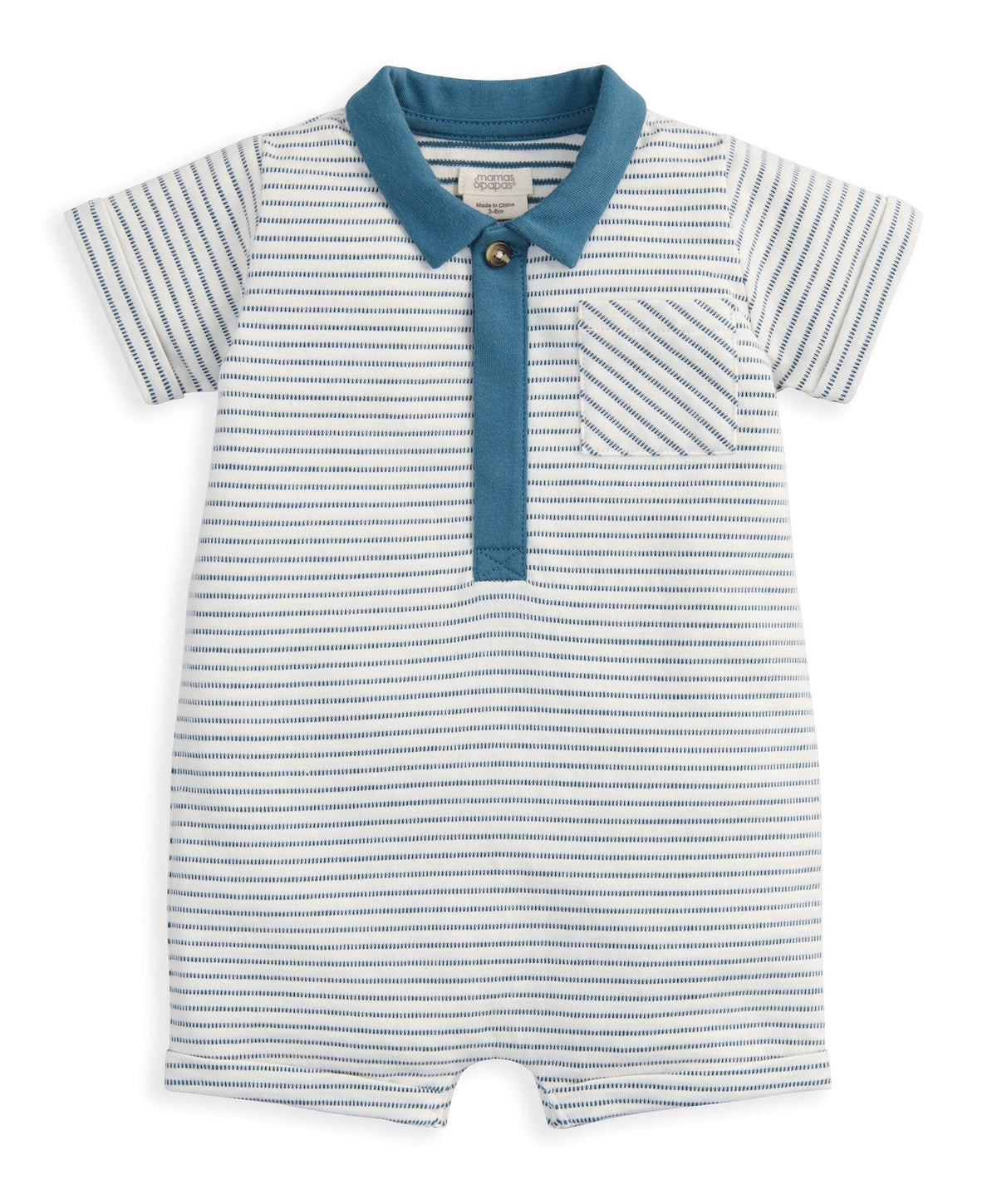 Stripe Polo Romper – Mamas & Papas UK