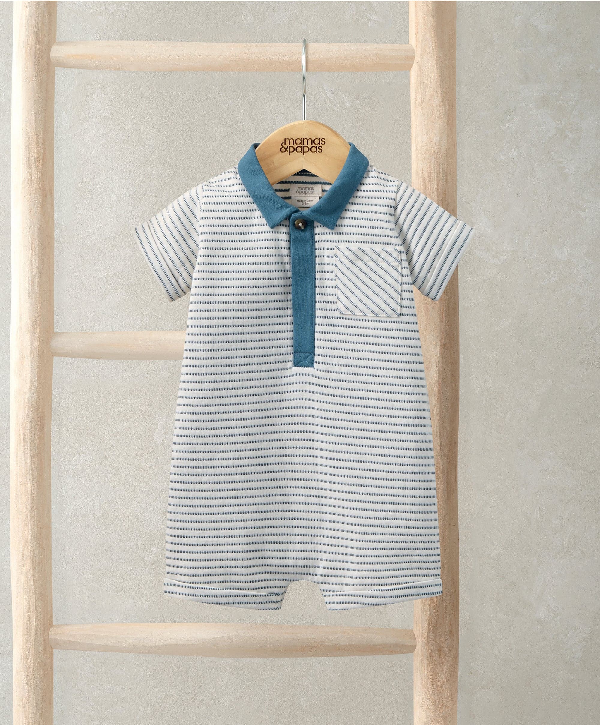 Stripe Polo Romper – Mamas & Papas UK