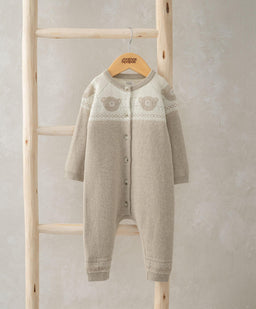 Mamas & Papas Rompers Teddy Bear Knitted Romper