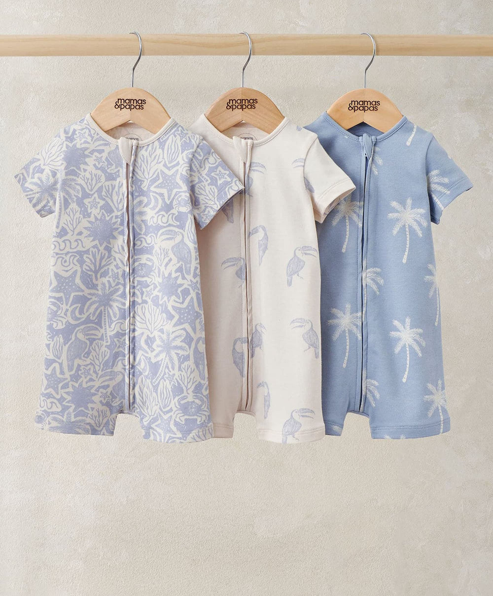 Mamas &amp; Papas Rompers Toucan Rompers (Pack of 3)