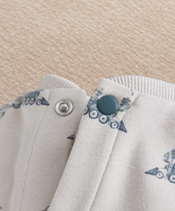 Mamas & Papas Rompers Train Long Sleeve Romper