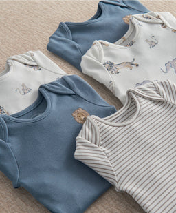 Mamas & Papas Safari Adventures Bodysuits (Pack of 5)