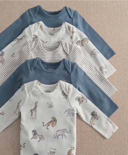 Mamas & Papas Safari Adventures Bodysuits (Pack of 5)