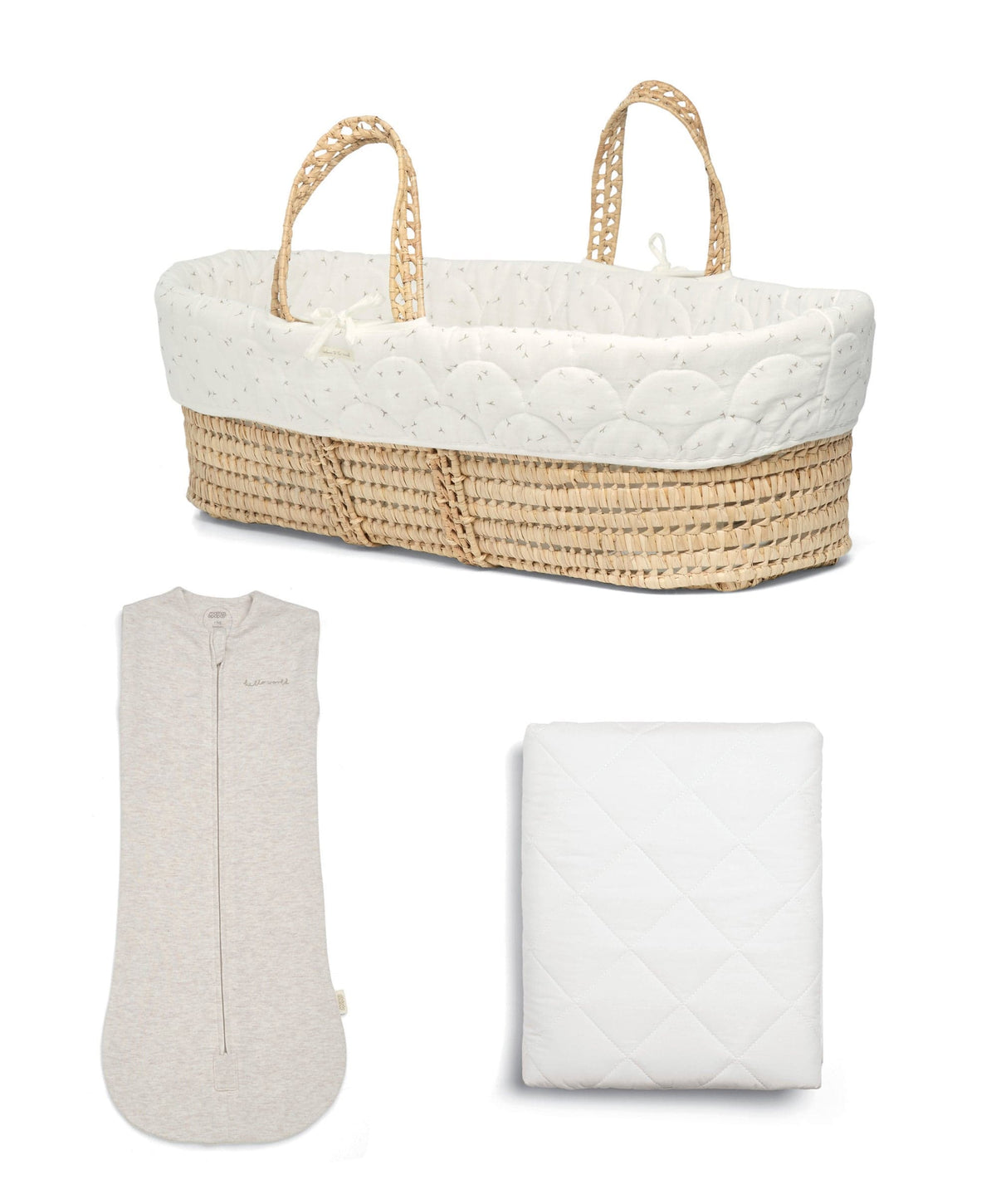 Mamas & Papas Seedling Moses Basket Bundle (3 Pieces)