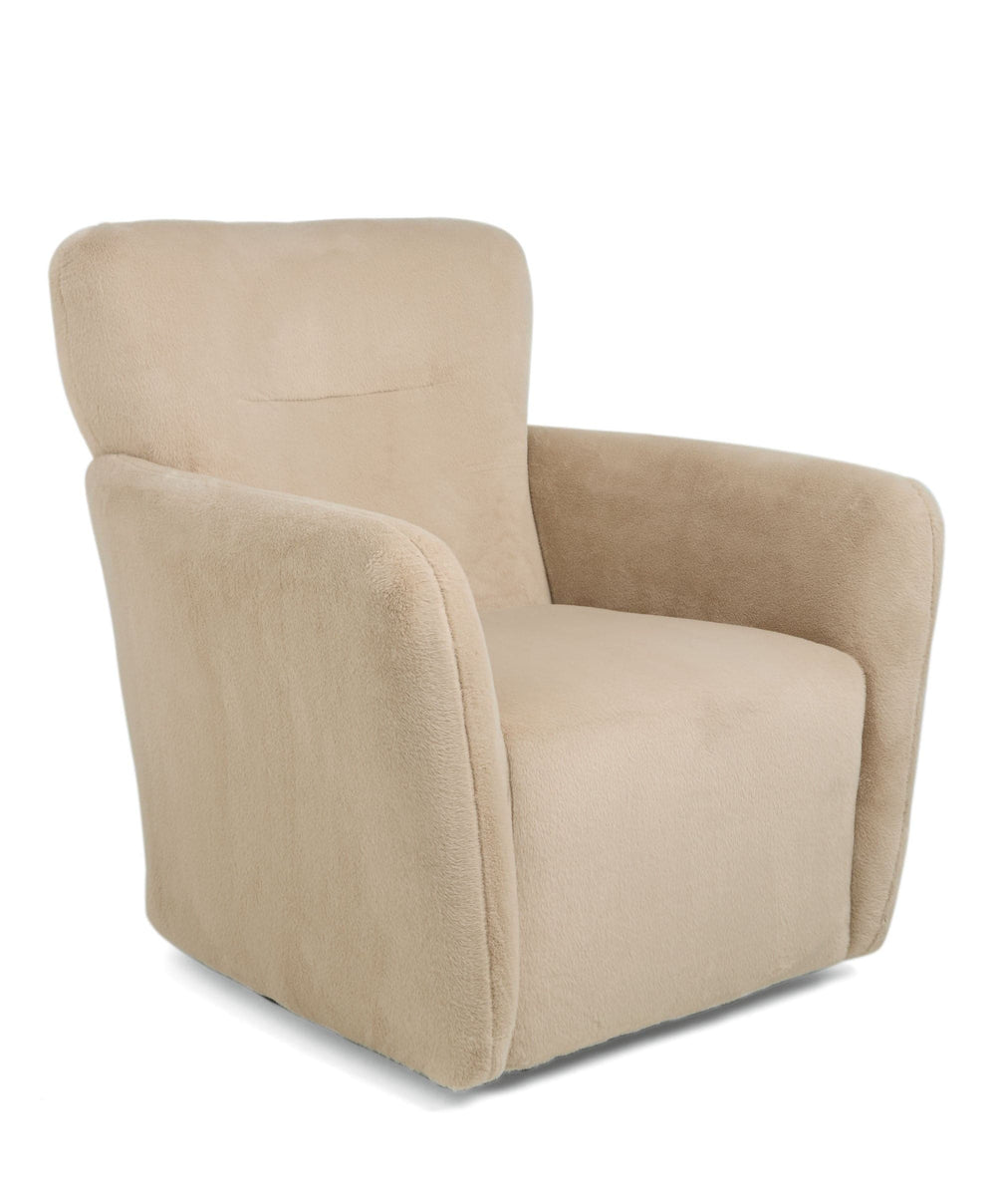 Mamas &amp; Papas Settle Nursing Chair &amp; Stool - Almond Sherpa