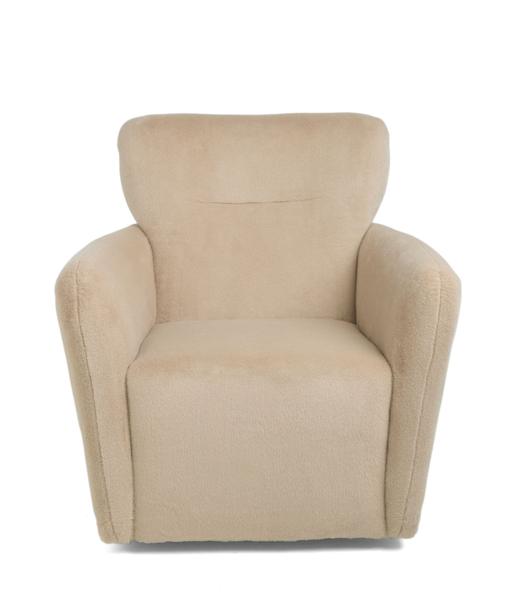 Mamas &amp; Papas Settle Nursing Chair &amp; Stool - Almond Sherpa