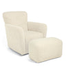 Mamas & Papas Settle Nursing Chair & Stool - Snow Teddy