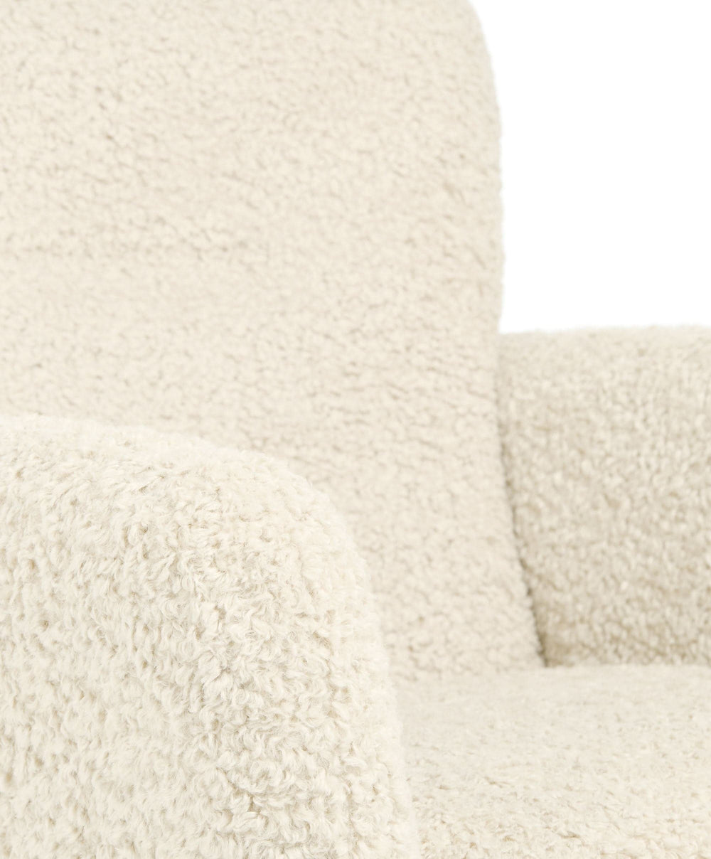 Mamas &amp; Papas Settle Nursing Chair &amp; Stool - Snow Teddy