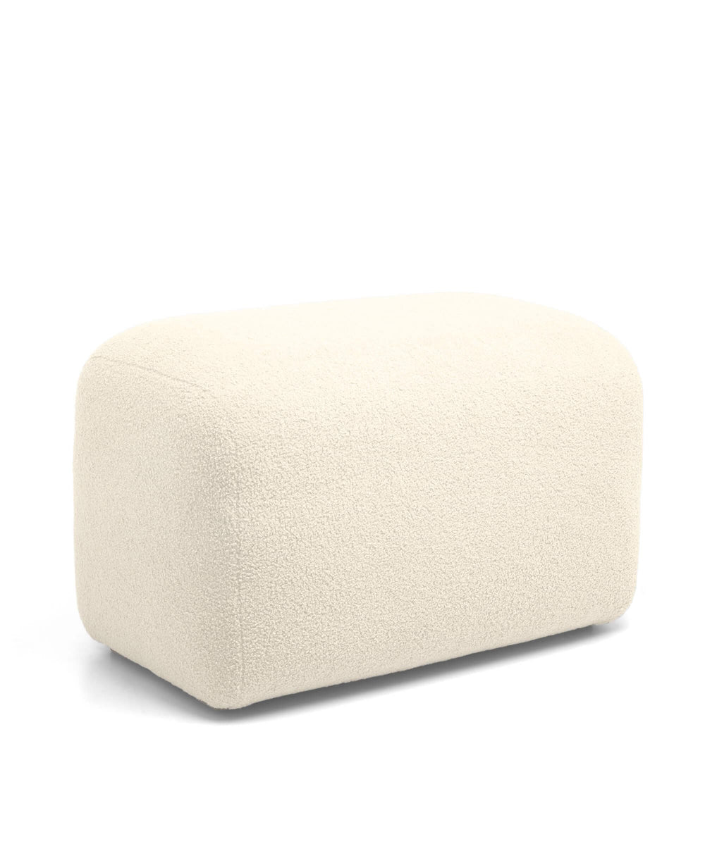 Mamas &amp; Papas Settle Swivel Nursing Chair &amp; Stool - Off White Boucle