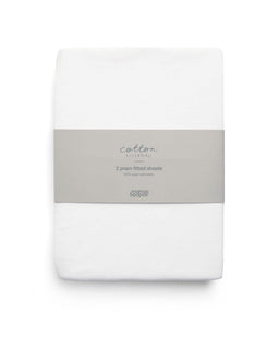 Mamas & Papas Sheets Carrycot/Large Moses Fitted Sheets (2 pack)