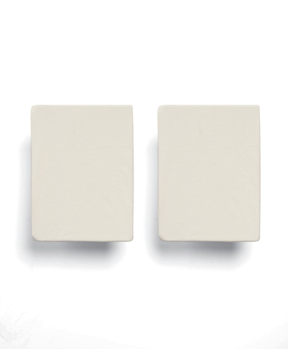 Mamas &amp; Papas Sheets Petite Cot Fitted Sheets (2 Pack) - Cream