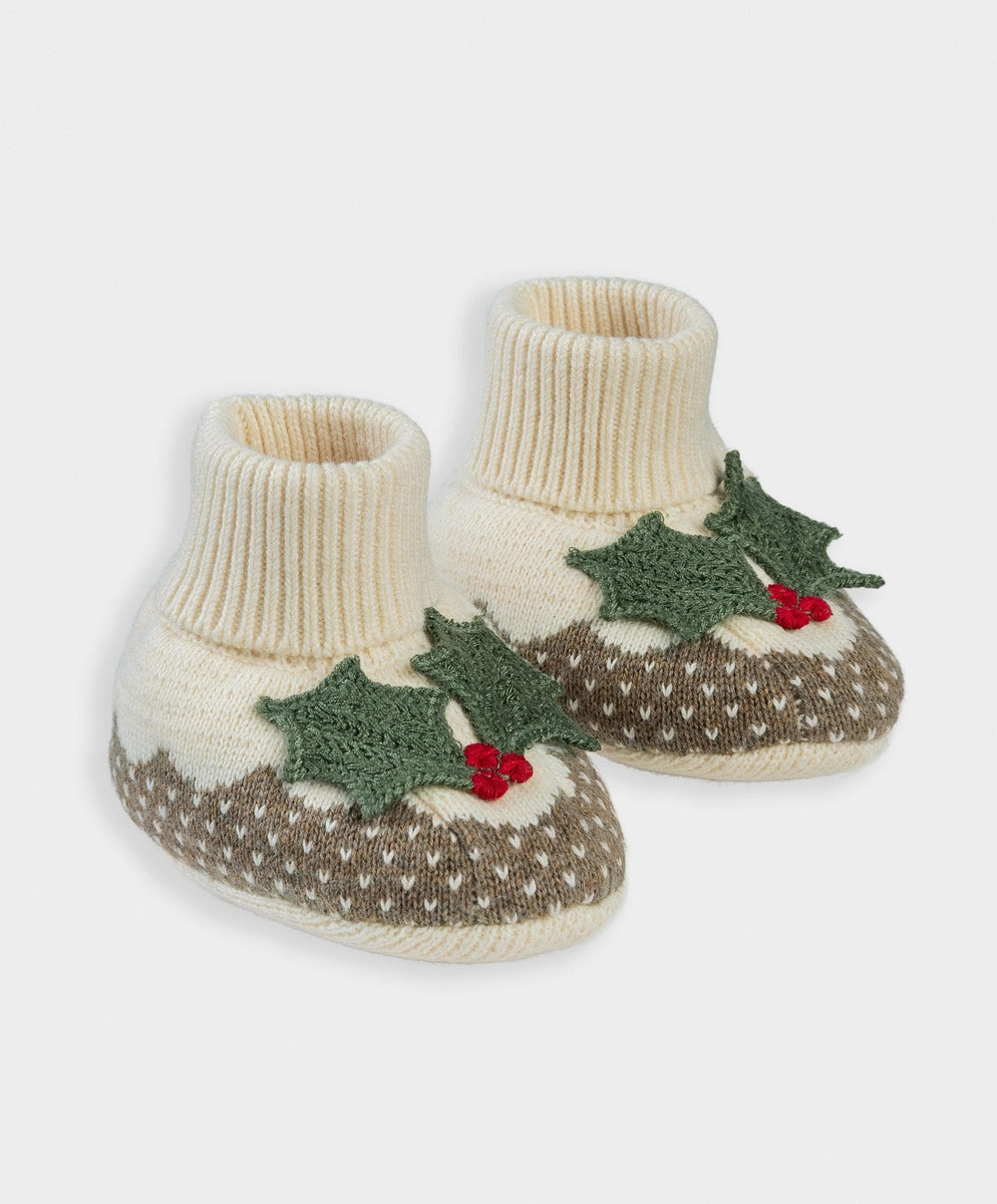 Mamas &amp; Papas Shoes &amp; Booties Christmas Pudding Booties