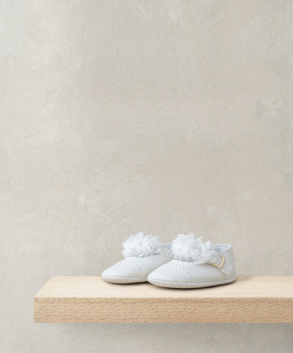 Mamas & Papas Shoes & Booties Scalloped Edge Flower Ballet Shoes