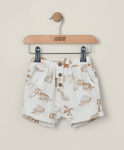 Mamas & Papas Shorts Jungle Linen Shorts