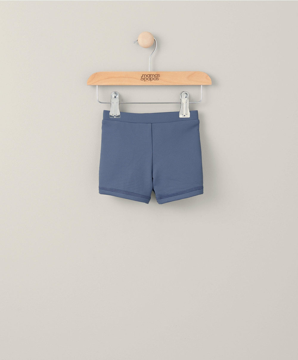 Mamas &amp; Papas Shorts Ribbed Swimming Trunks - Blue