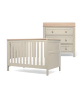 Mamas & Papas Small Cotbed Bundles Wedmore 2 Piece Small Cotbed Set with Dresser Changer - Pebble