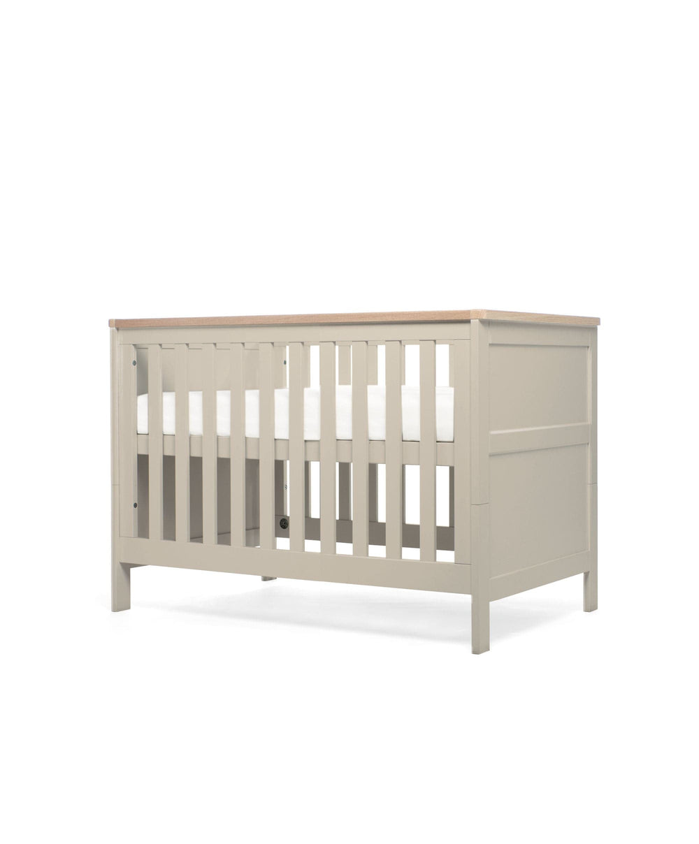 Mamas &amp; Papas Small Cotbed Bundles Wedmore 2 Piece Small Cotbed Set with Dresser Changer - Pebble