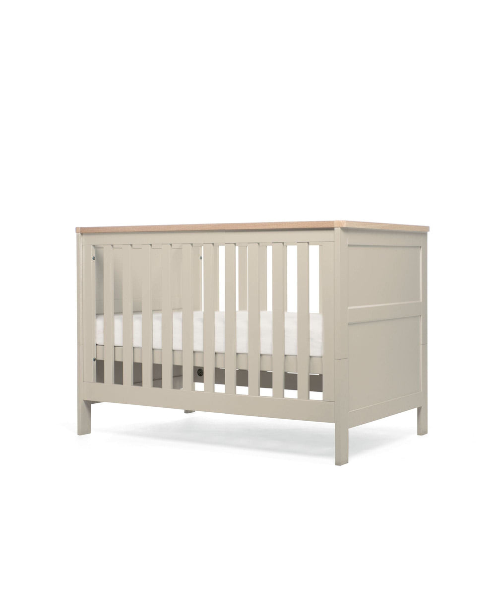 Mamas &amp; Papas Small Cotbed Bundles Wedmore 2 Piece Small Cotbed Set with Dresser Changer - Pebble
