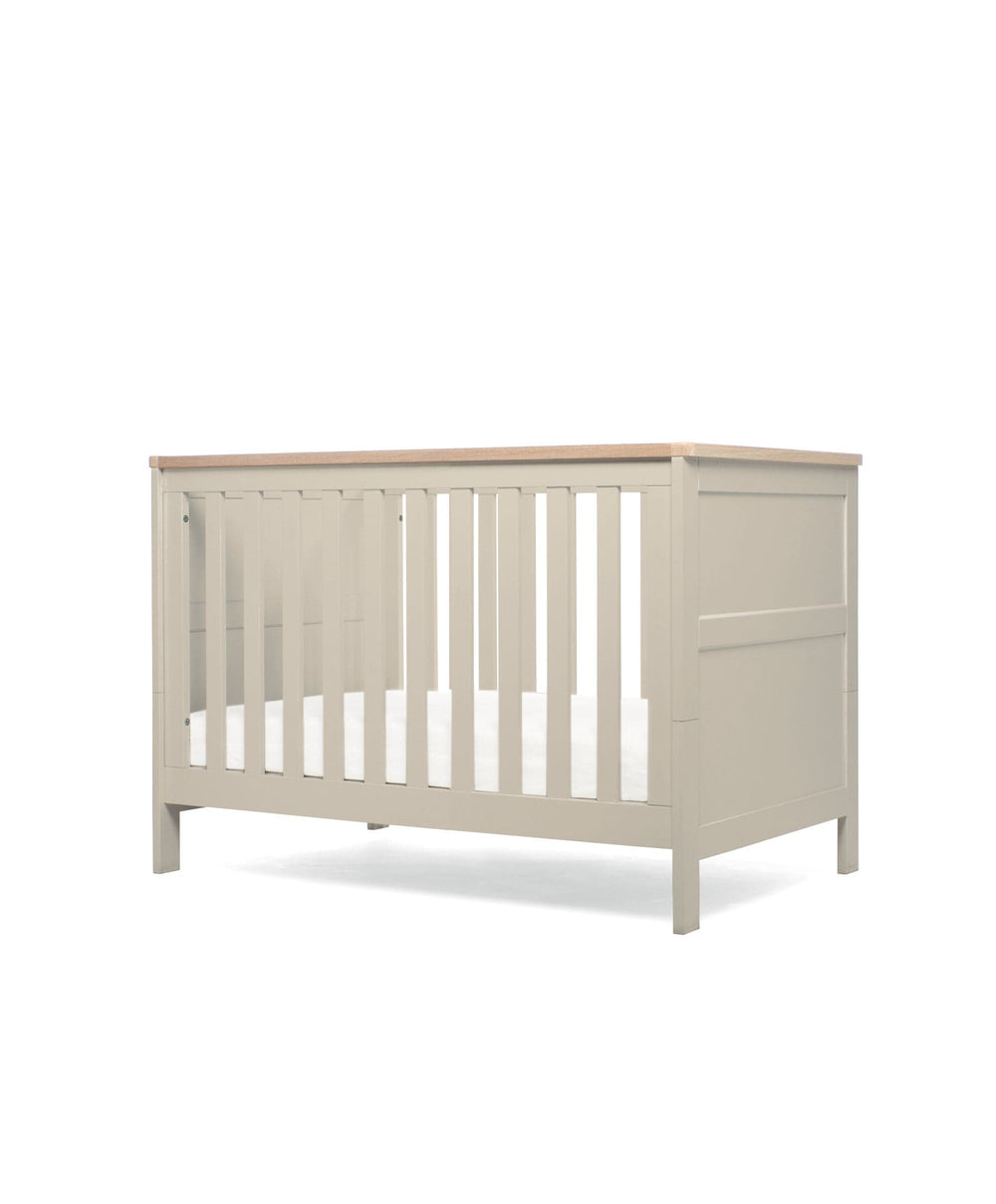 Mamas &amp; Papas Small Cotbed Bundles Wedmore 2 Piece Small Cotbed Set with Dresser Changer - Pebble