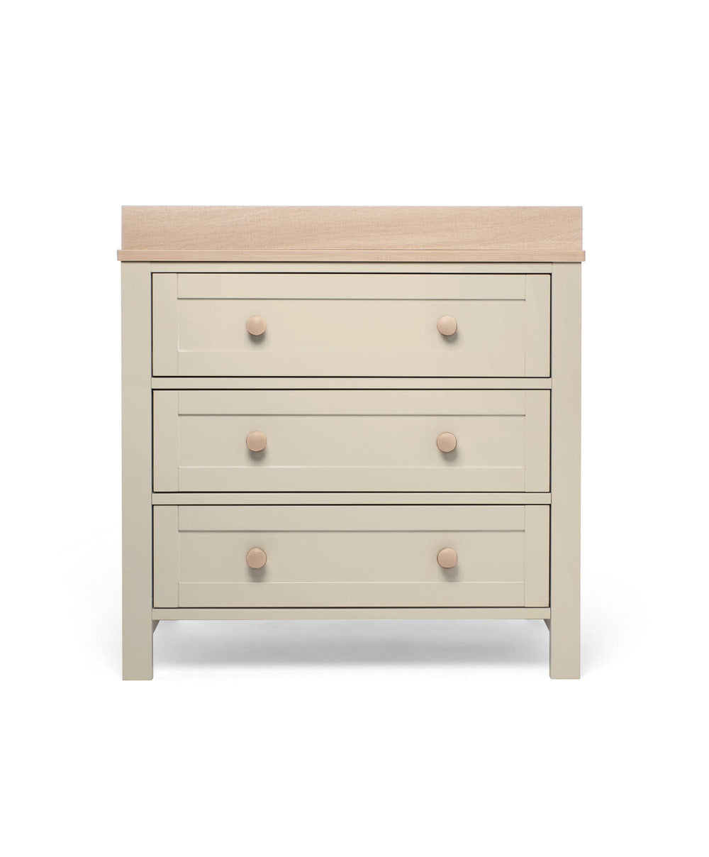 Mamas &amp; Papas Small Cotbed Bundles Wedmore 3 Piece Small Cotbed Range With Dresser Changer &amp; Wardrobe - Cashmere.