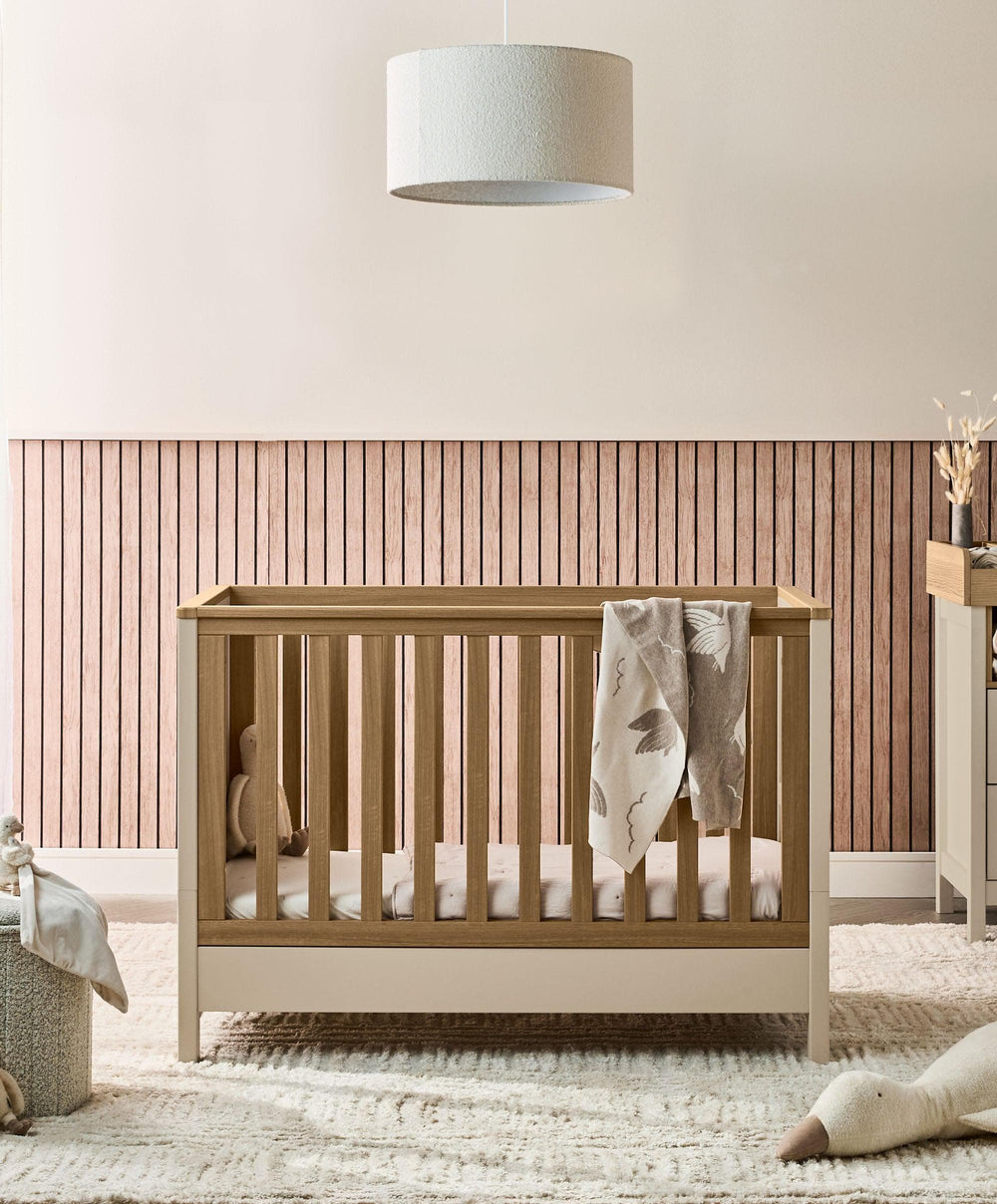 Mamas &amp; Papas Small Cotbeds Harwell Convertible Cot - Cashmere