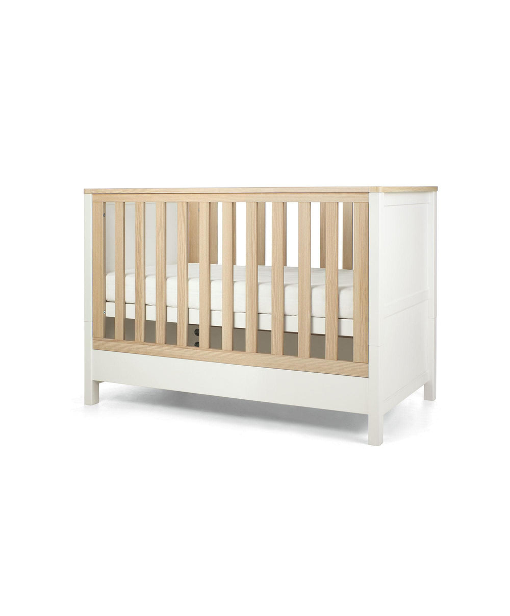 Mamas &amp; Papas Small Cotbeds Harwell Convertible Cot - White/Natural