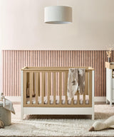 Mamas & Papas Small Cotbeds Harwell Convertible Cot - White/Natural