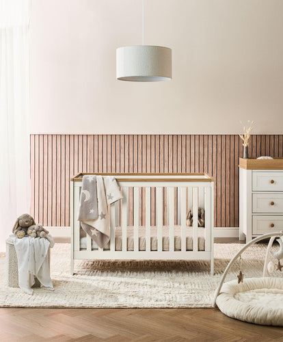 Mamas & Papas Small Cotbeds Wedmore Convertible Cot - White/Natural