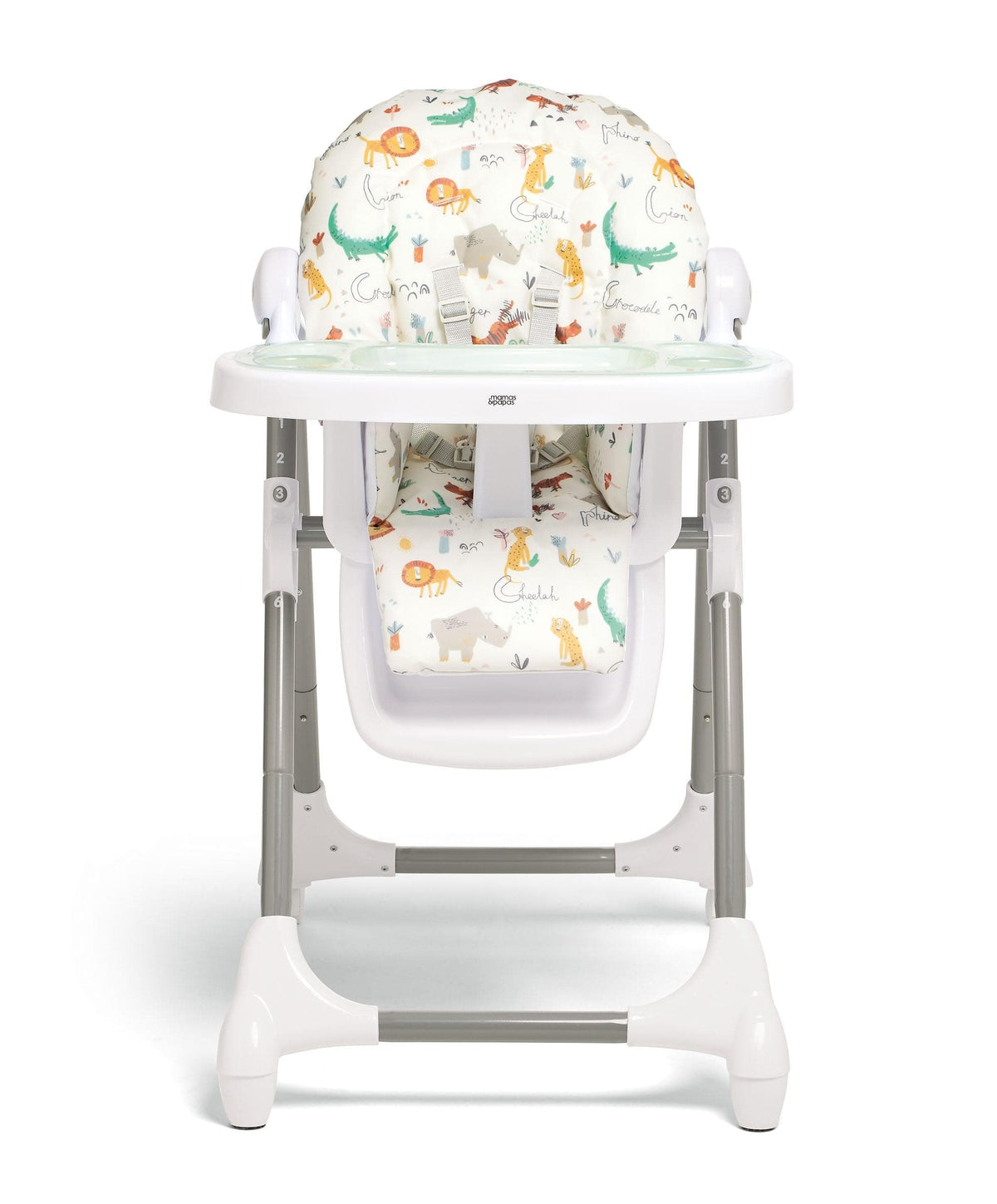 Snax Highchair & Splash Mat Bundle – Jungle Alphabet – Mamas