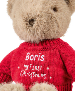 Mamas & Papas Soft Toys Soft Toy - Xmas Bear 2026 Personalisable