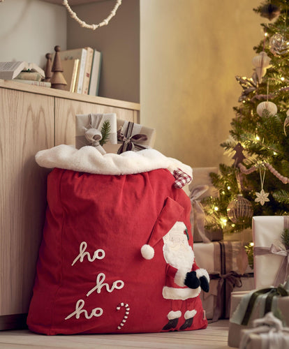 Mamas & Papas Stockings HO HO HO Santa Sack - Red