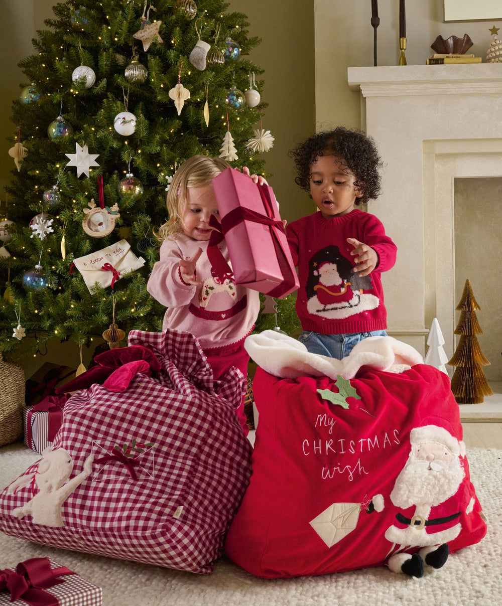Mamas &amp; Papas Stockings Large Sack - Santa 2026