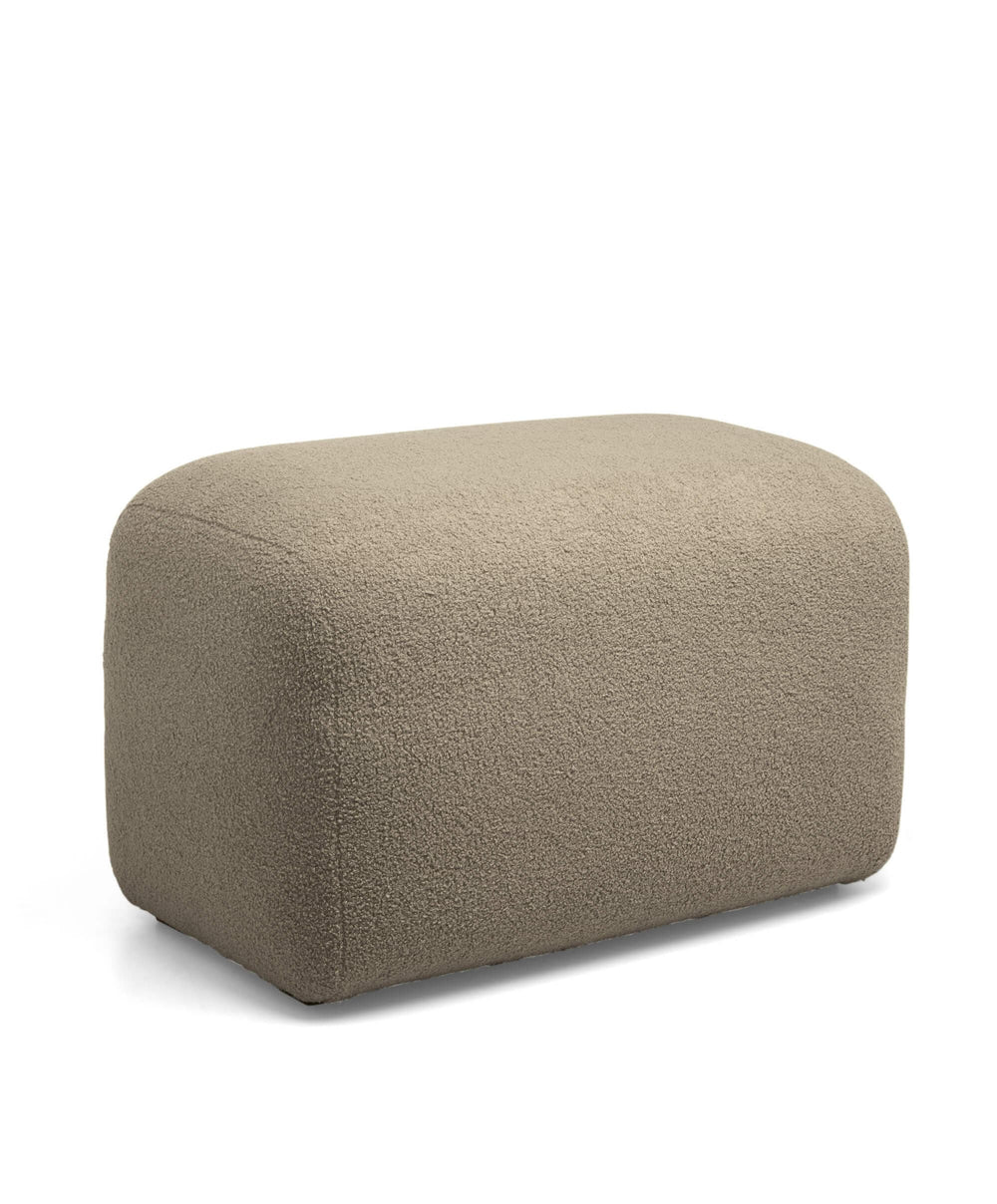 Mamas &amp; Papas Stools Royton Footstool - Mink Boucle