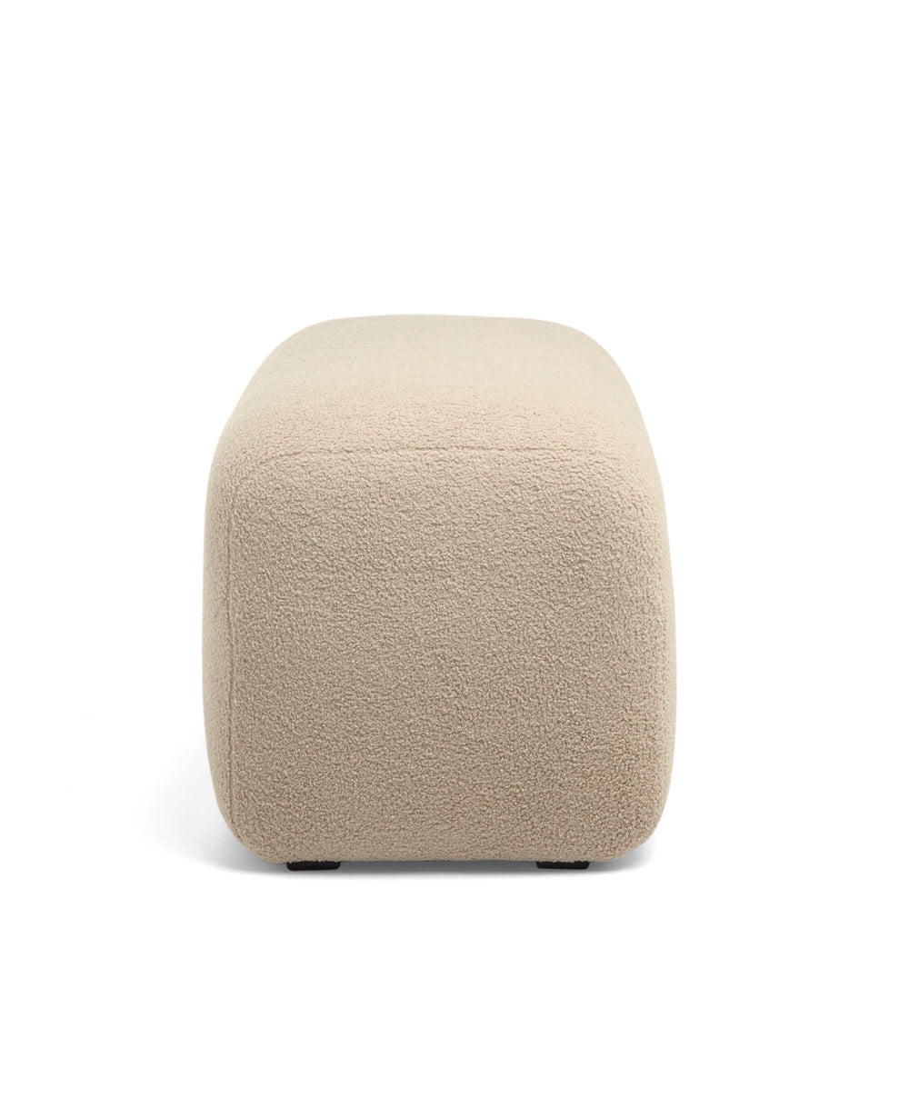 Mamas &amp; Papas Stools Royton Footstool - Oatmeal Boucle