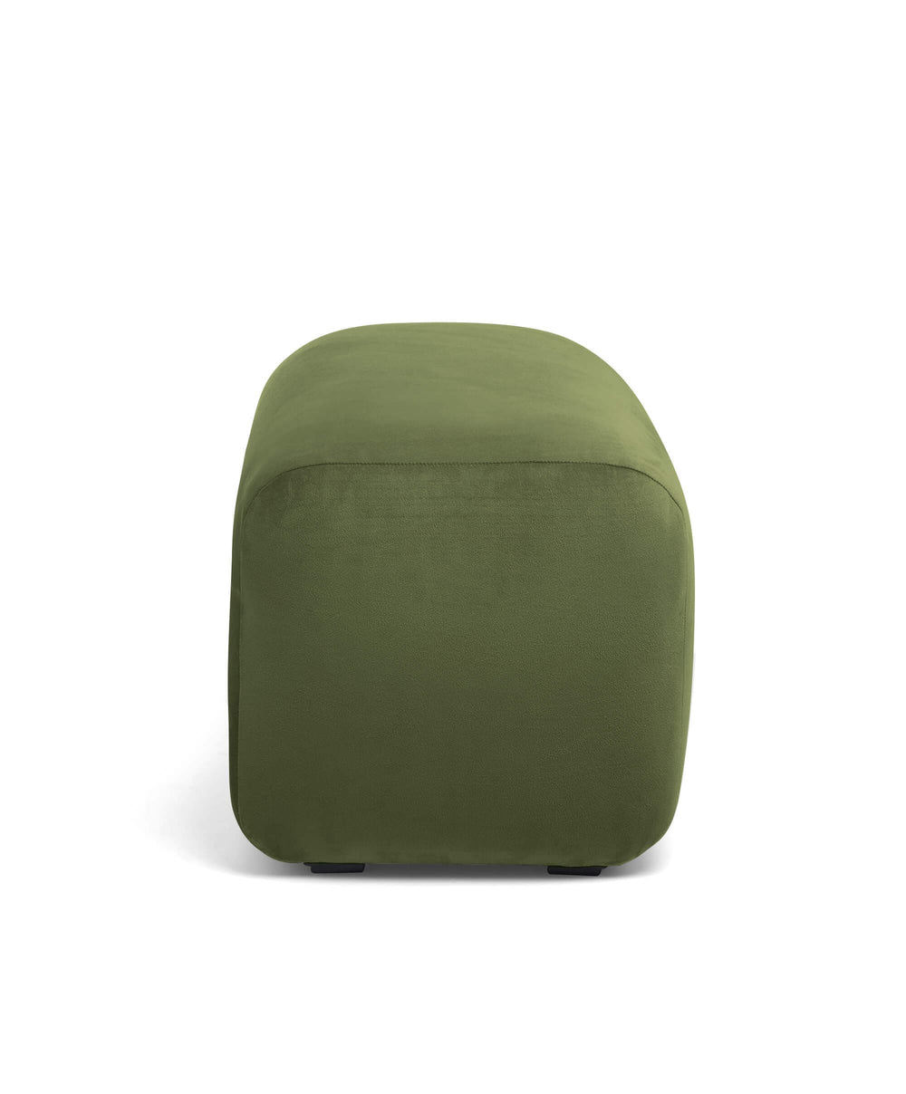 Mamas &amp; Papas Stools Royton Footstool - Olive Velvet