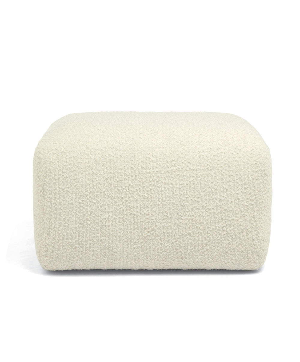 Mamas &amp; Papas Stools Royton Footstool - Oyster Chenille Boucle