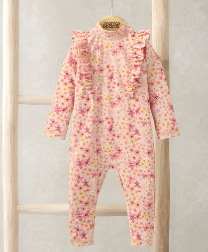 Mamas & Papas Swimwear Floral Long Sleeve Rashsuit