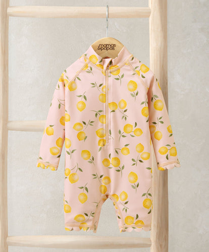 Mamas & Papas Swimwear Lemon Print Rashsuit