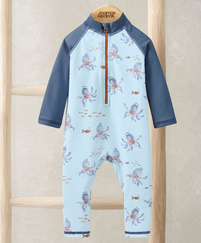Mamas & Papas Swimwear Squid Print Rashsuit