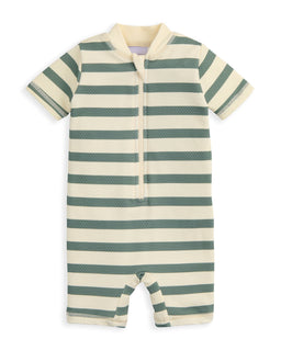 Mamas & Papas Swimwear Stripe Short Sleeve Rashsuit