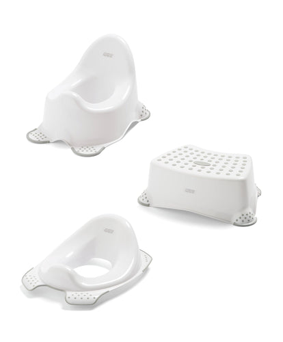 Mamas & Papas Toilet Training Essentials Bundle (3 Pieces) - Pebble Grey