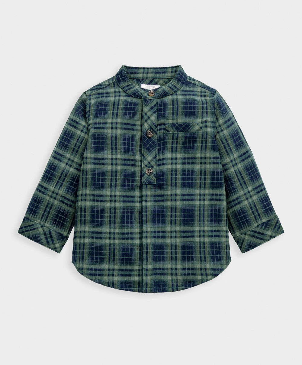 Mamas &amp; Papas Tops &amp; Shirts Green Check Shirt