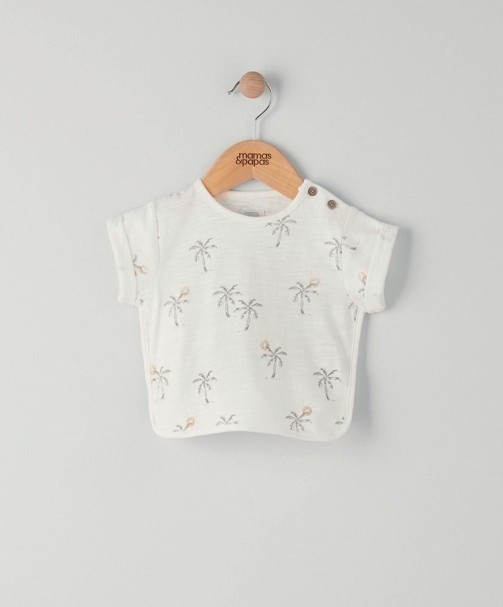 Mamas &amp; Papas Tops &amp; Shirts Palm Tree Boxy T-Shirt