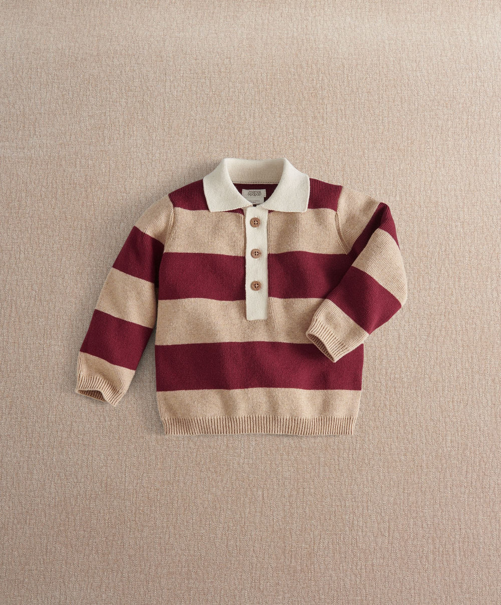 Mamas &amp; Papas Tops &amp; Shirts Rugby Stripe Knit Top