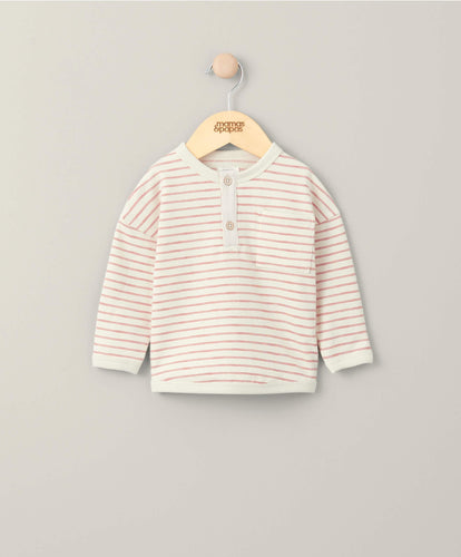 Mamas & Papas Tops & Shirts Stripe Long Sleeved Top - Cream